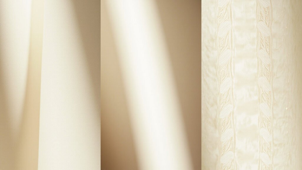 Comparaison des armures soie satin, faille et jacquard