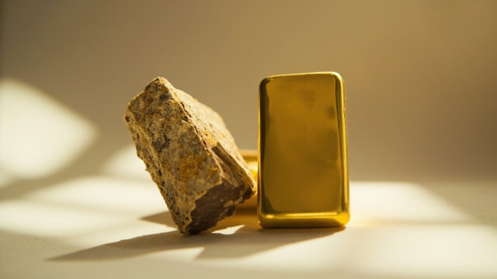 Défauts visibles d'un faux lingot d'or