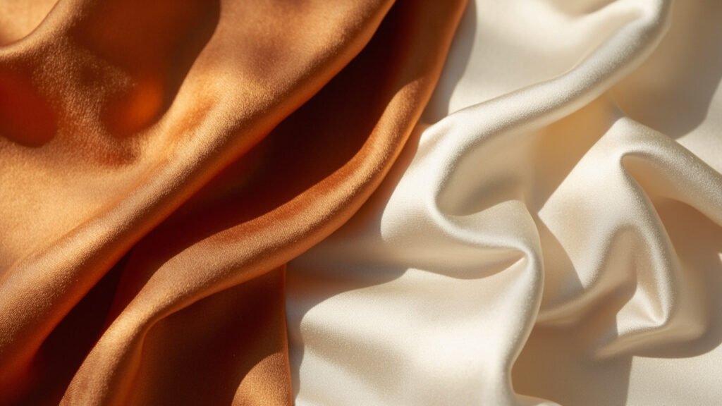 Éclat profond de la soie véritable versus brillance synthétique du polyester