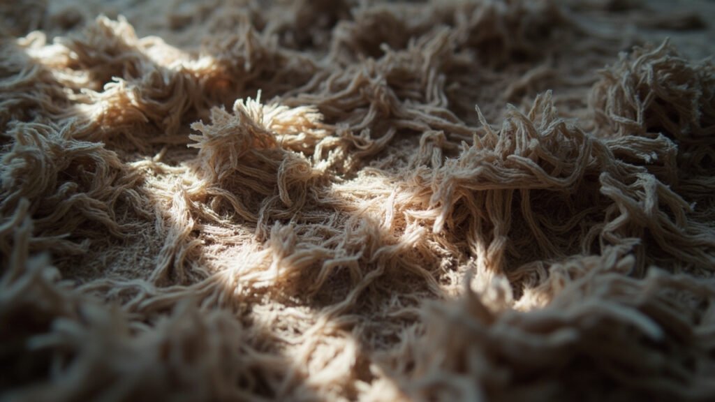Macro du velours écrasé révélant ses fibres multidirectionnelles