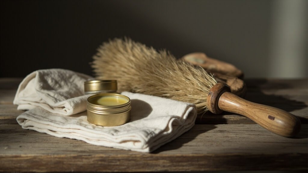 Outils de conservation pour semelle en cuir