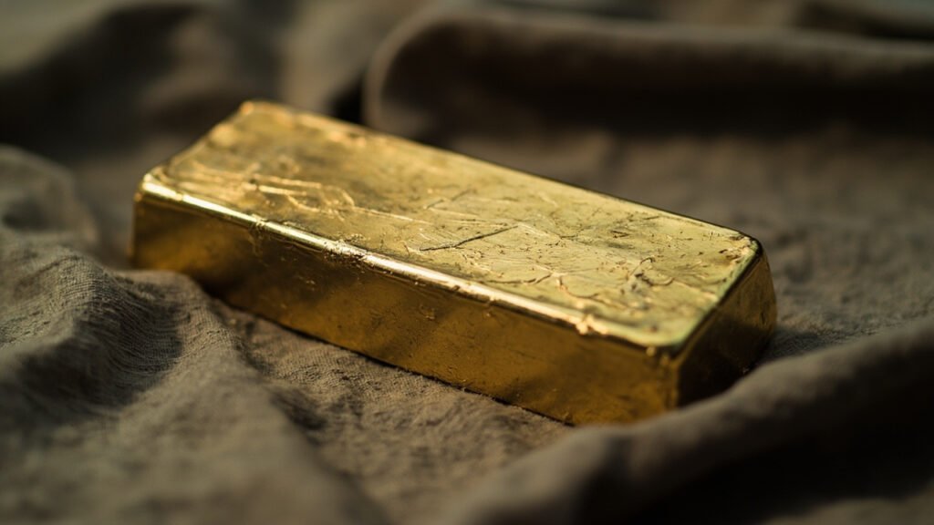 Rayures et marques sur un lingot mal stocké