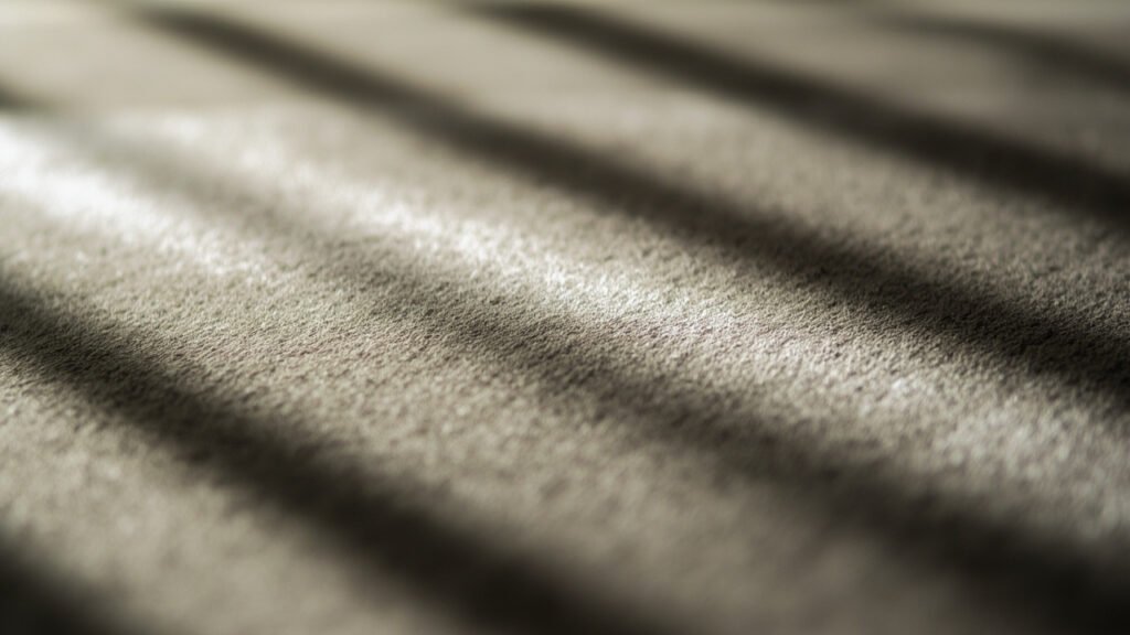 Velours brossé révélant son orientation uniforme de fibres